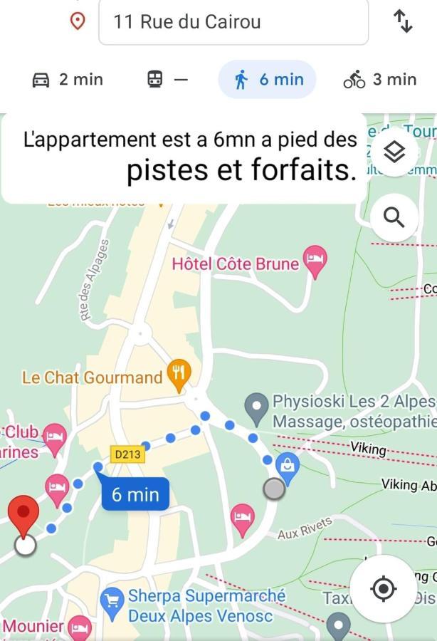 Centre 10Mn Pied Pistes Et Jandri 3S Vue Muzelle 8 Pers Wifi Apartamento Les Deux Alpes Exterior foto